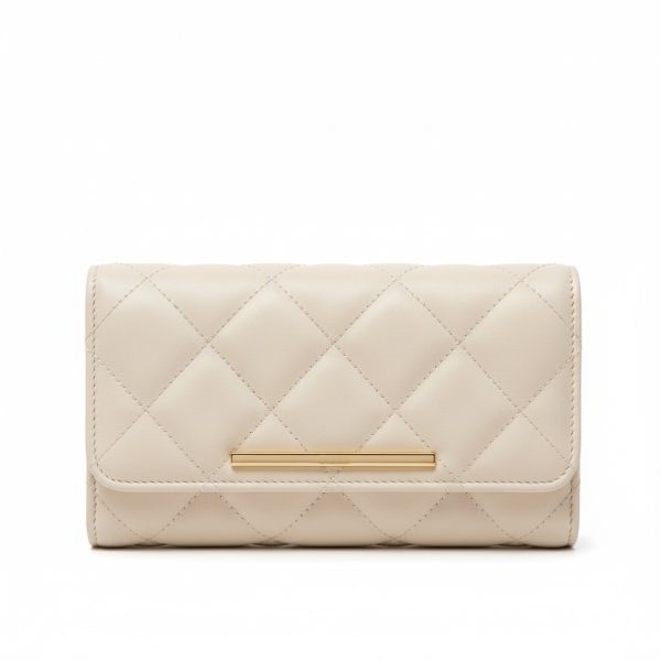 Classic Cream Quilted Wallet