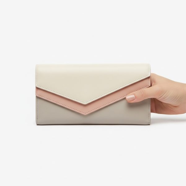 Tri-Tone Pastel Chevron Wallet